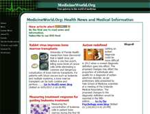Tablet Screenshot of medicineworld.org
